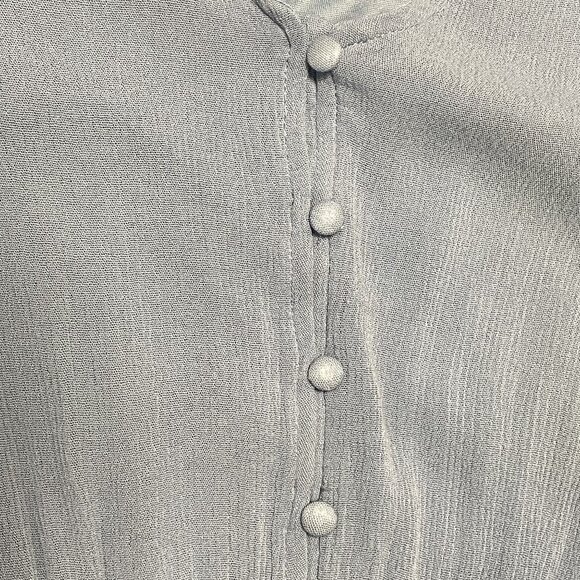 Polagram Maxi Dress‎ Womens S Blue With Lace Sleeves Lined Prairie - Picture 5 of 10